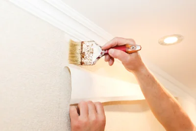 Pose de papier peint à Orcier — revêtements muraux et toiles de verre